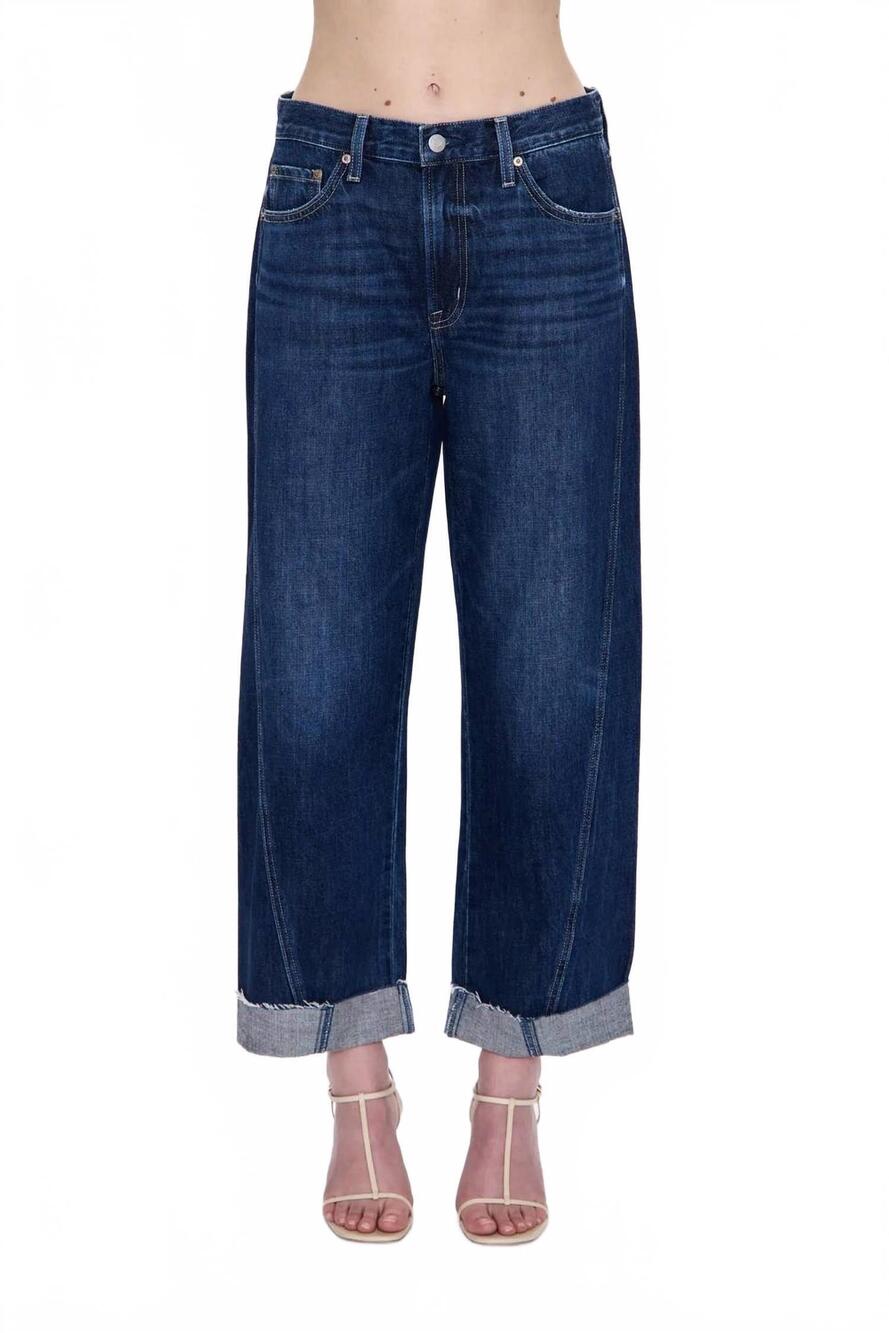 NEW PISTOLA kacey cuffed high waist boyfriend jeans in rainstorm